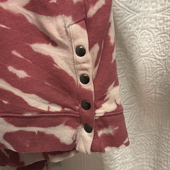 Kickoff Shop dark mauve and off white long-sleeve winter football sweatshirt - Picture 6 of 8